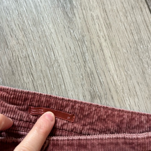 Anthropologie Pilcro Slim Boyfriend Crop Corduroy Pants 27 - Picture 4 of 13
